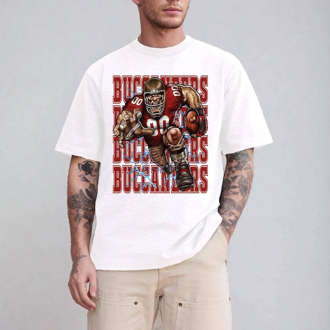 Fierce Tampa Bay Buccaneers Football Mascot Tee Design For F Unisex T-shirt, Sweatshirt, Hoodie, Long Sleeve Tee - T-Shirt, Sweatshirt, Hoodie