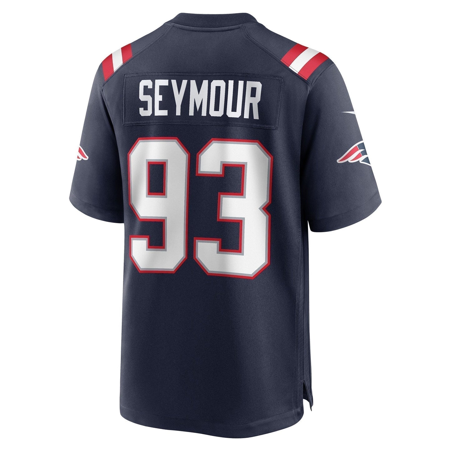 Richard Seymour New England Patriots Retired Game Jersey - Navy football jersey product view 3