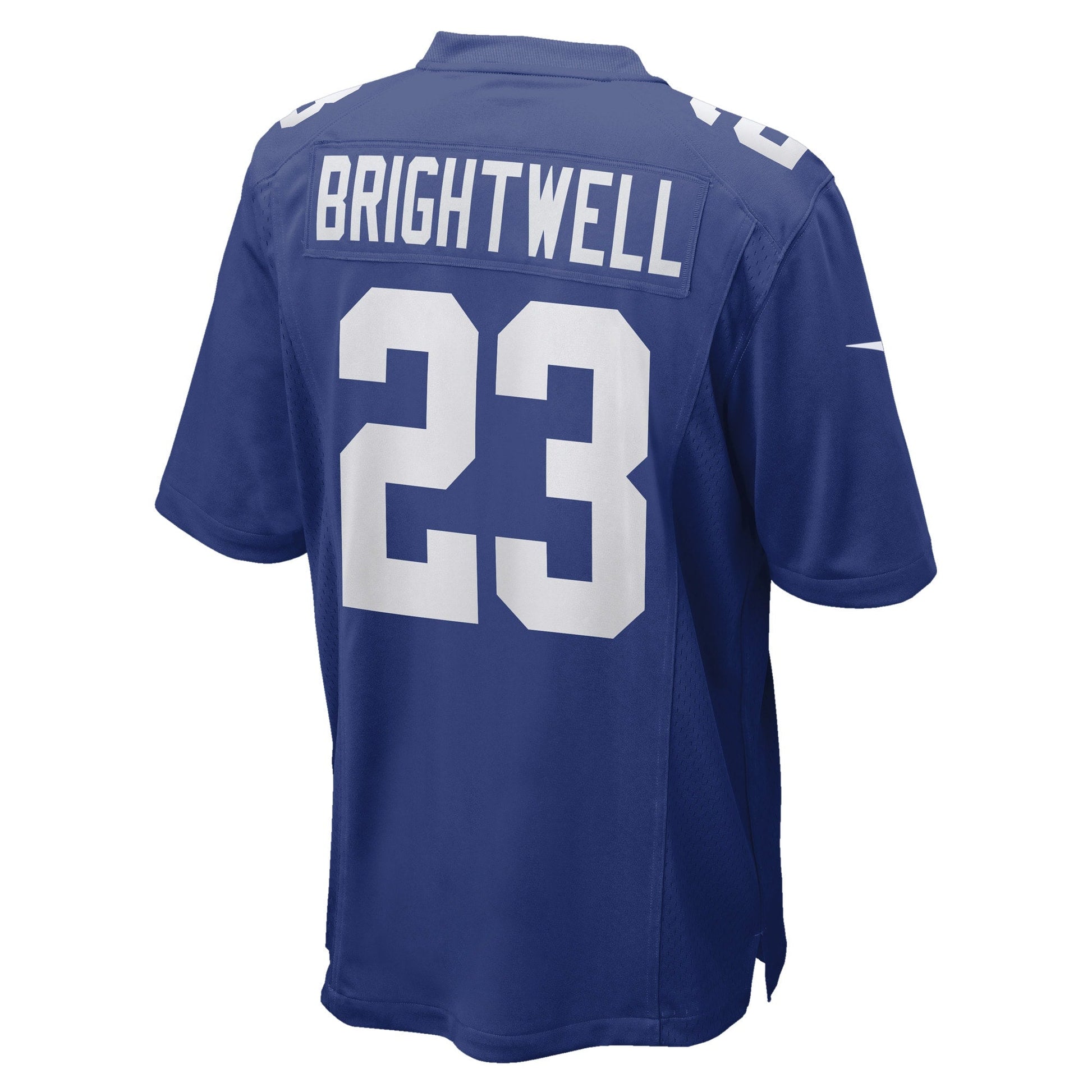Gary Brightwell New York Giants Team Game Jersey - Royal football jersey product view 3