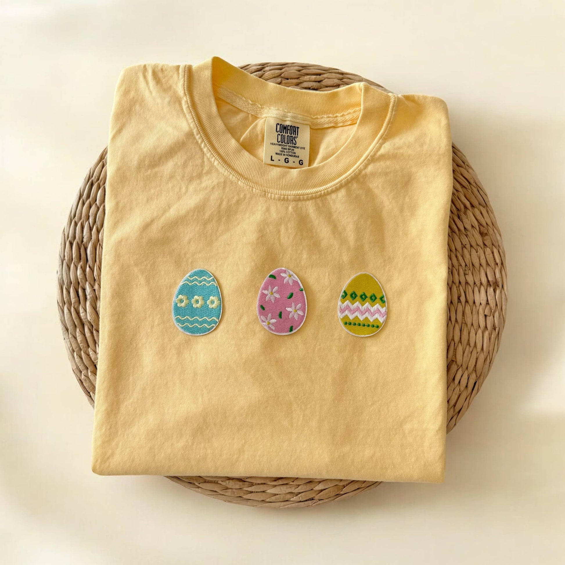 Comfort Colors Easter Eggs Shirt, Easter Shirt Women Unisex T-shirt, Sweatshirt, Hoodie, Long Sleeve Tee - T-Shirt, Sweatshirt, Hoodie