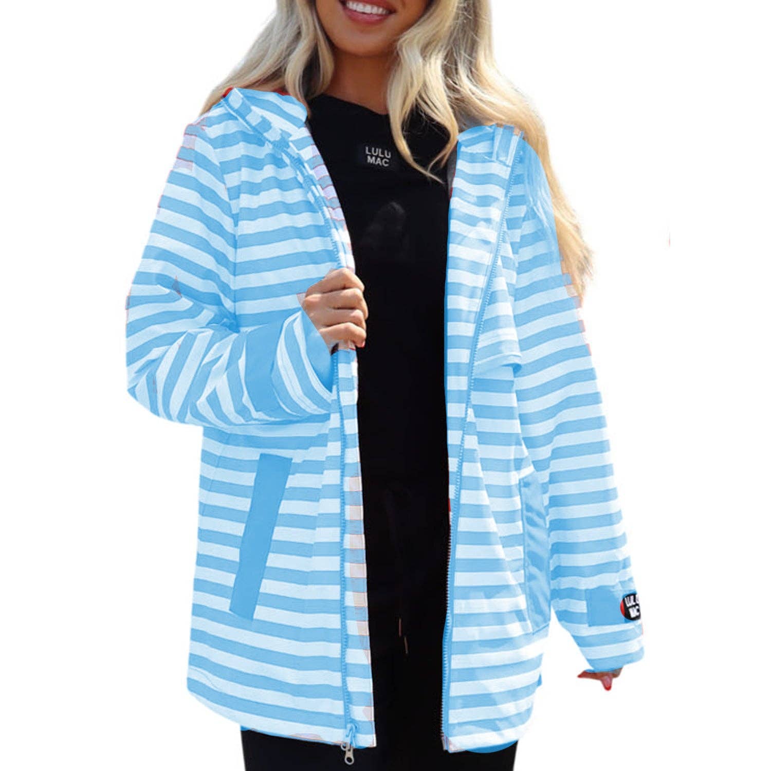 Lulu Mac Raincoat Darby Blue/White Unisex T-shirt, Sweatshirt, Hoodie, Long Sleeve Tee - T-Shirt, Sweatshirt, Hoodie