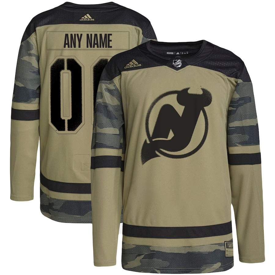 Men's New Jersey1 Devils Camo Military Custom Team Player Jersey1 sports jersey product view 1