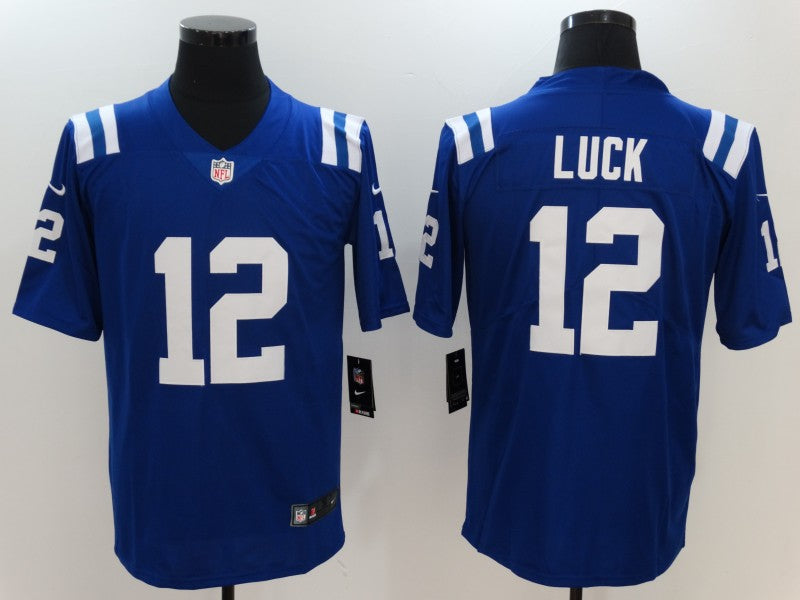 Men's Indianapolis Colts Andrew Luck Blue Game Jersey1 football jersey product view 1