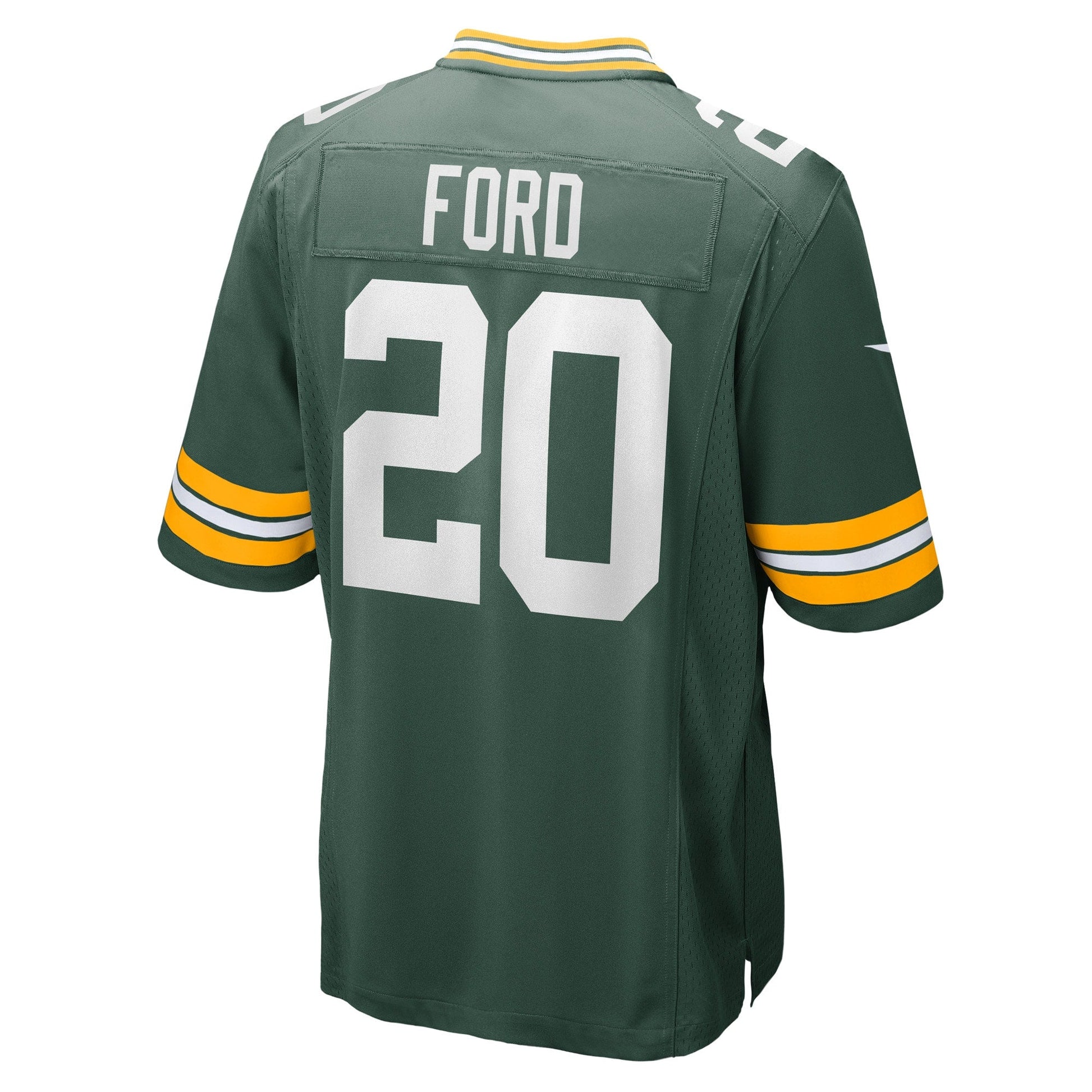 Rudy Ford Green Bay Packers Game Jersey - Green football jersey product view 3