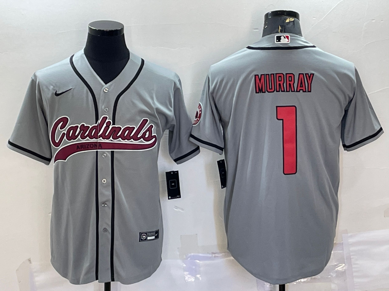 Men's Arizona Cardinals Kyler Murray Gray Game Jersey Joint Edition football jersey product view 1