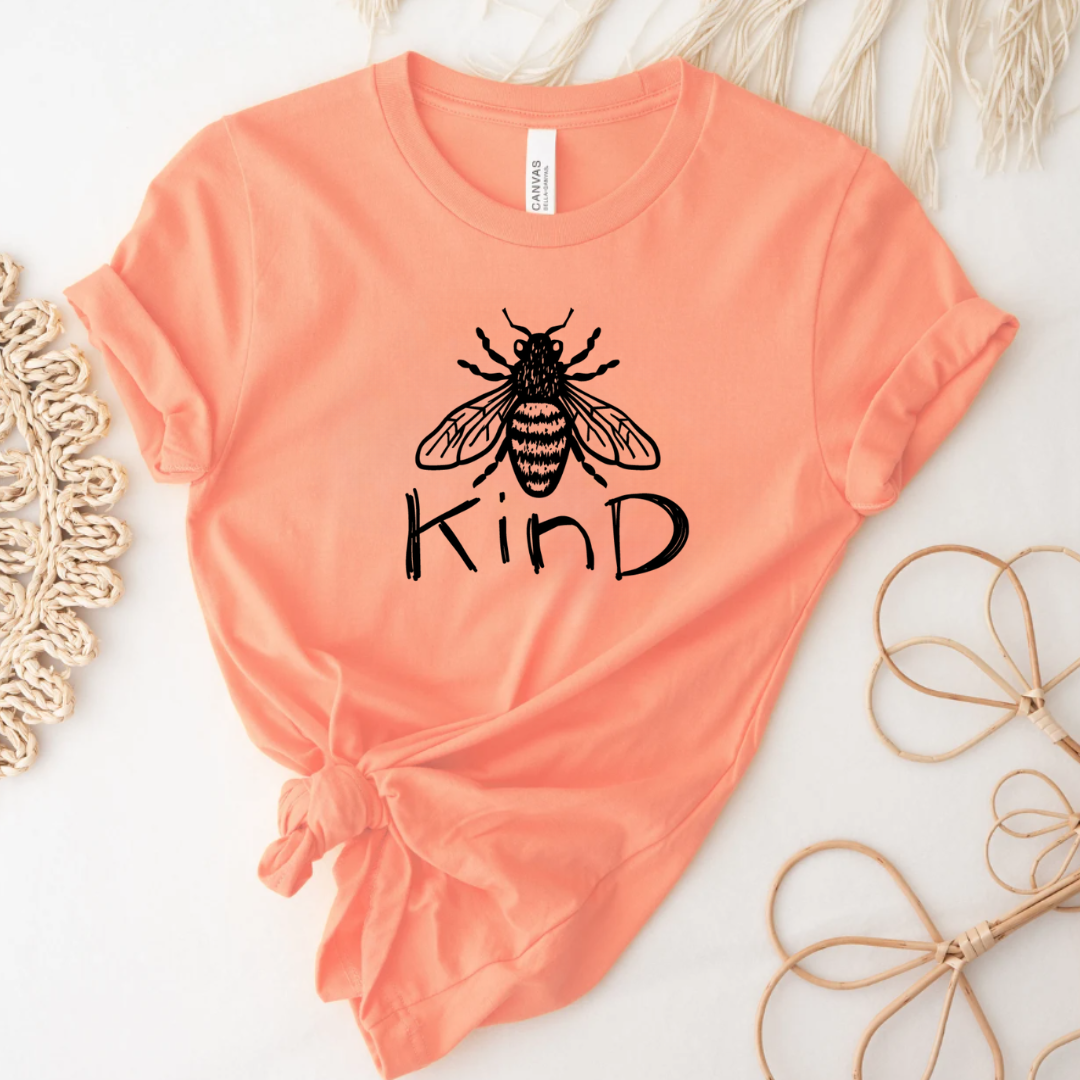 Inspirational T-Shirt Be Kind Bee Kind Softstyle Graphic Tee Unisex T-shirt, Sweatshirt, Hoodie, Long Sleeve Tee - T-Shirt, Sweatshirt, Hoodie