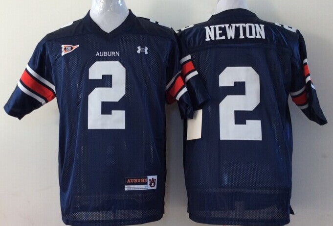 Men's Auburn Tigers Cam Newton #2 Navy Player Game Jersey sports jersey product view 1