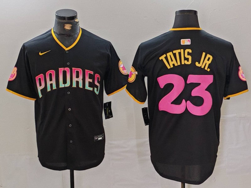 Men's San Diego Padres Fernando Tatis Jr. #23 Black Player Jersey1 Joint Edition baseball jersey product view 1