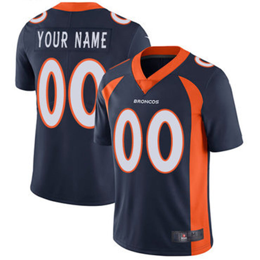Custom1 Denver Broncos Navy Vapor Untouchable Player Limited Jersey1 Stitched Jersey1 American Football Jerseys football jersey product view 1