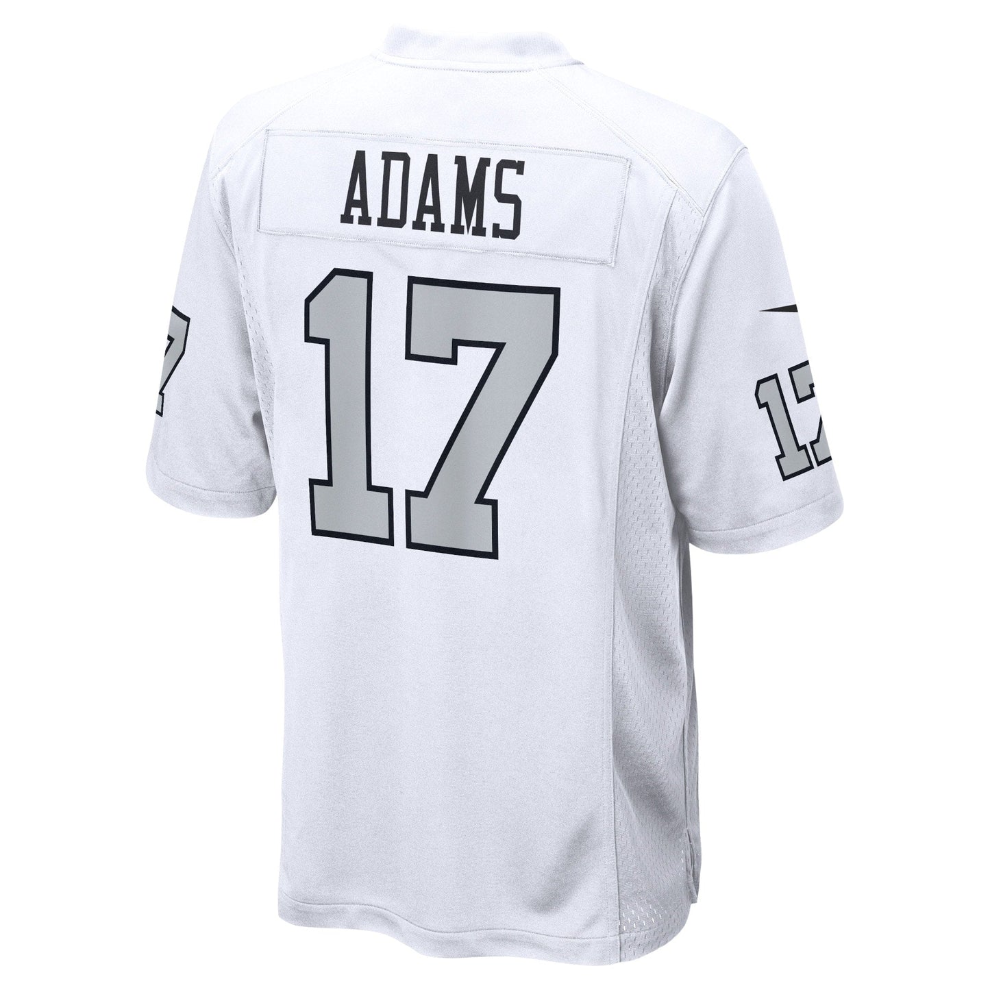 Davante Adams Las Vegas Raiders Alternate Game Jersey - White football jersey product view 3