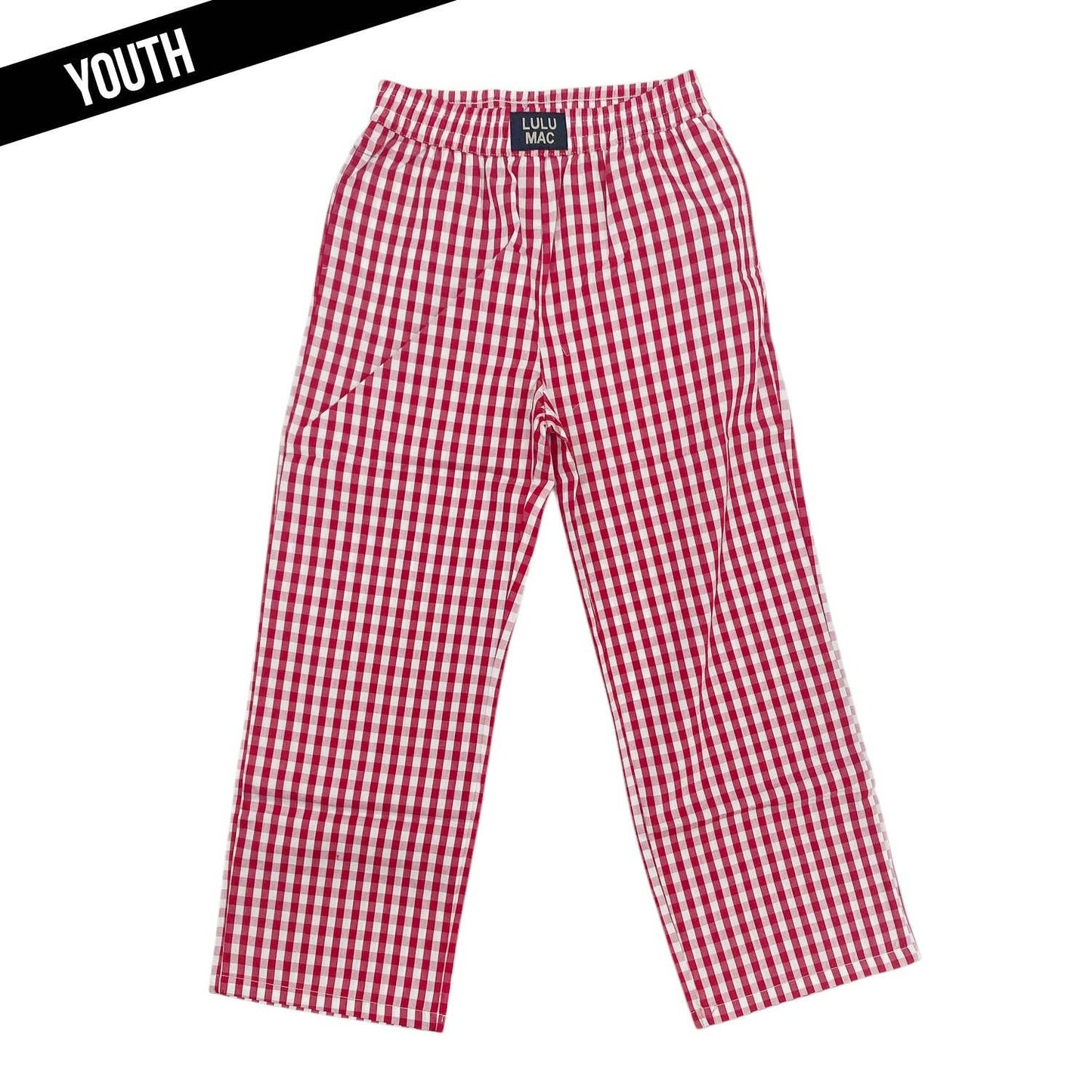LM-KPA-1002-Red Gingham-Kids Pants Unisex T-shirt, Sweatshirt, Hoodie, Long Sleeve Tee - T-Shirt, Sweatshirt, Hoodie