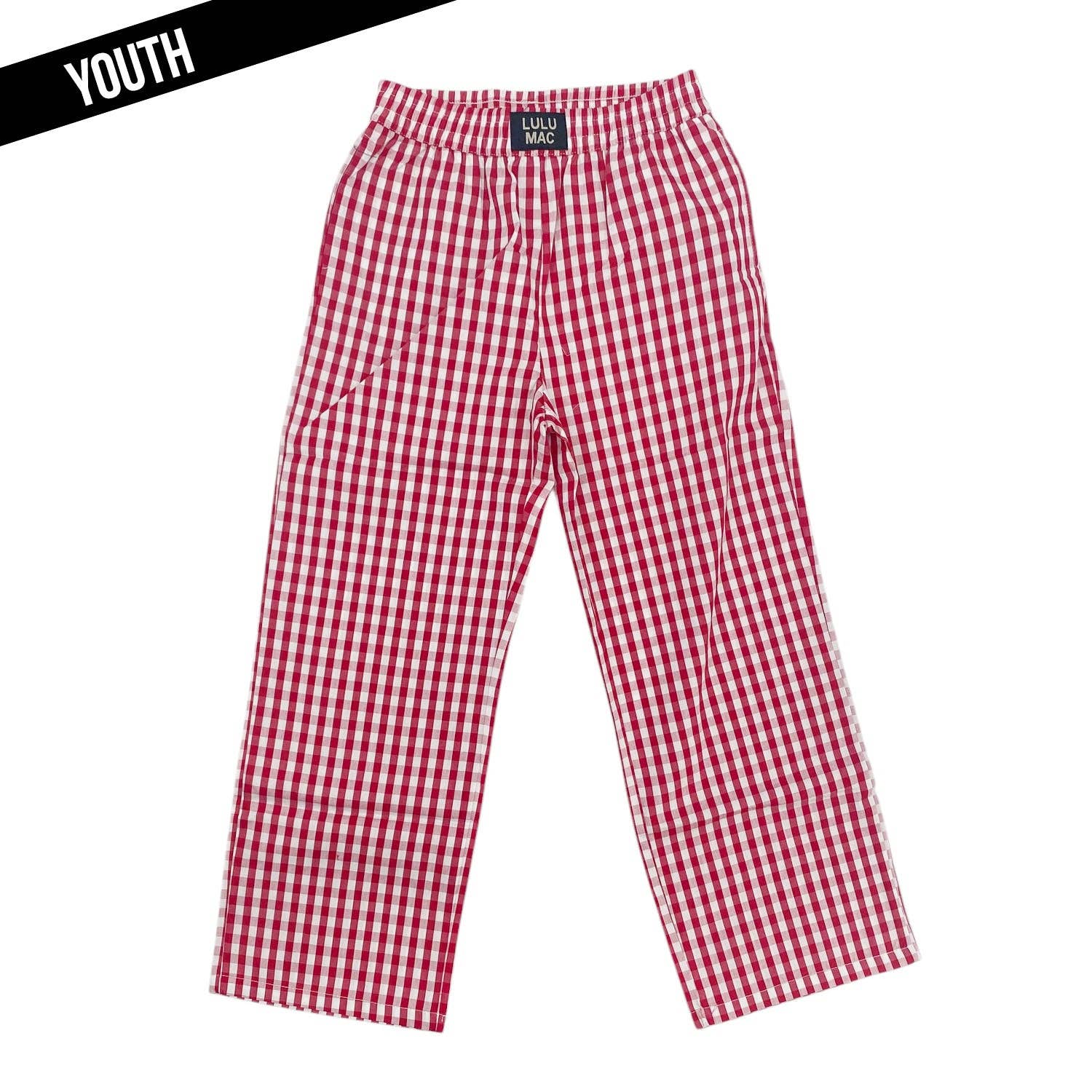 LM-KPA-1002-Red Gingham-Kids Pants Unisex T-shirt, Sweatshirt, Hoodie, Long Sleeve Tee - T-Shirt, Sweatshirt, Hoodie