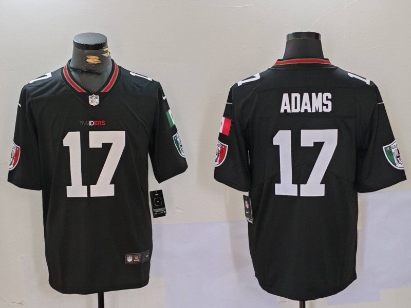 Men's Las Vegas Raiders Davante Adams #17 Black Vapor Limited Jersey1 football jersey product view 1