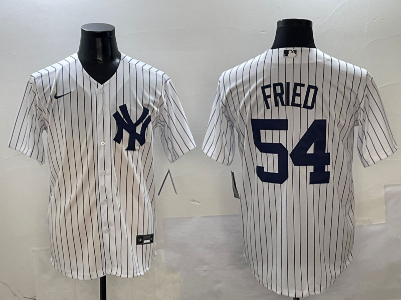 Men's New York Yankees Max Fried #54 White Home Limited Player Jersey1 baseball jersey product view 1