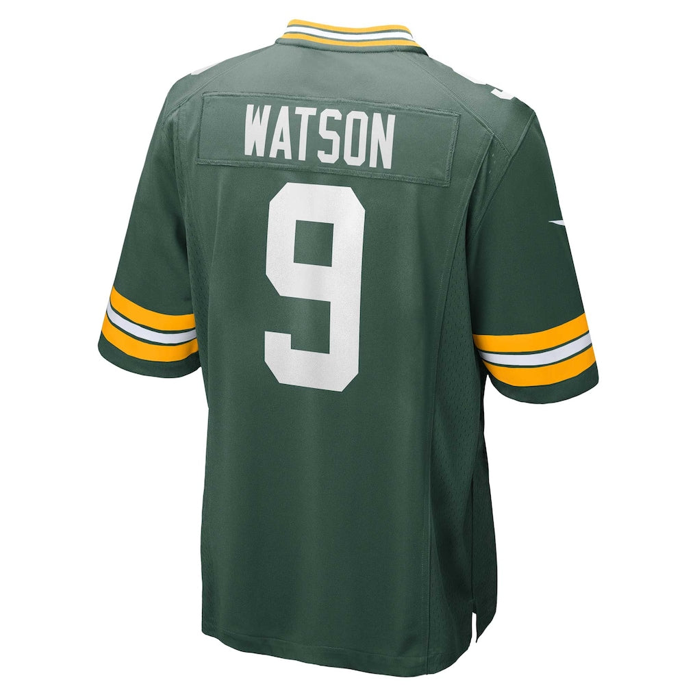 GB. Packers #9 Christian Watson Green Game Jersey football jersey product view 1
