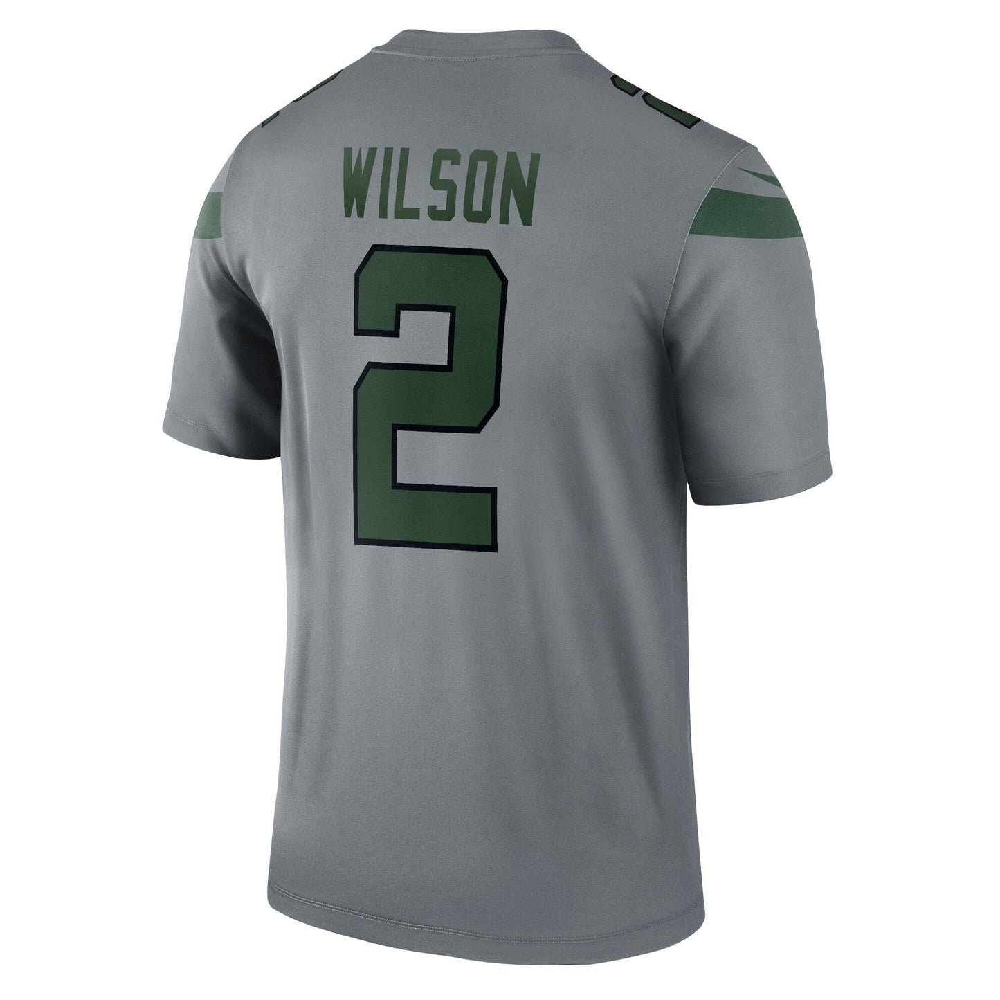 Zach Wilson New York Jets Inverted Legend Jersey - Gray football jersey product view 3