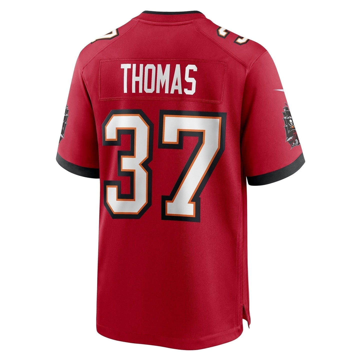 Tavierre Thomas Tampa Bay Buccaneers Game Jersey - Red football jersey product view 3