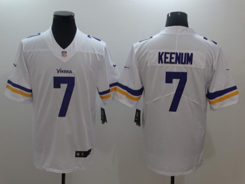 Men's Minnesota Vikings Case Keenum White Game Jersey football jersey product view 1
