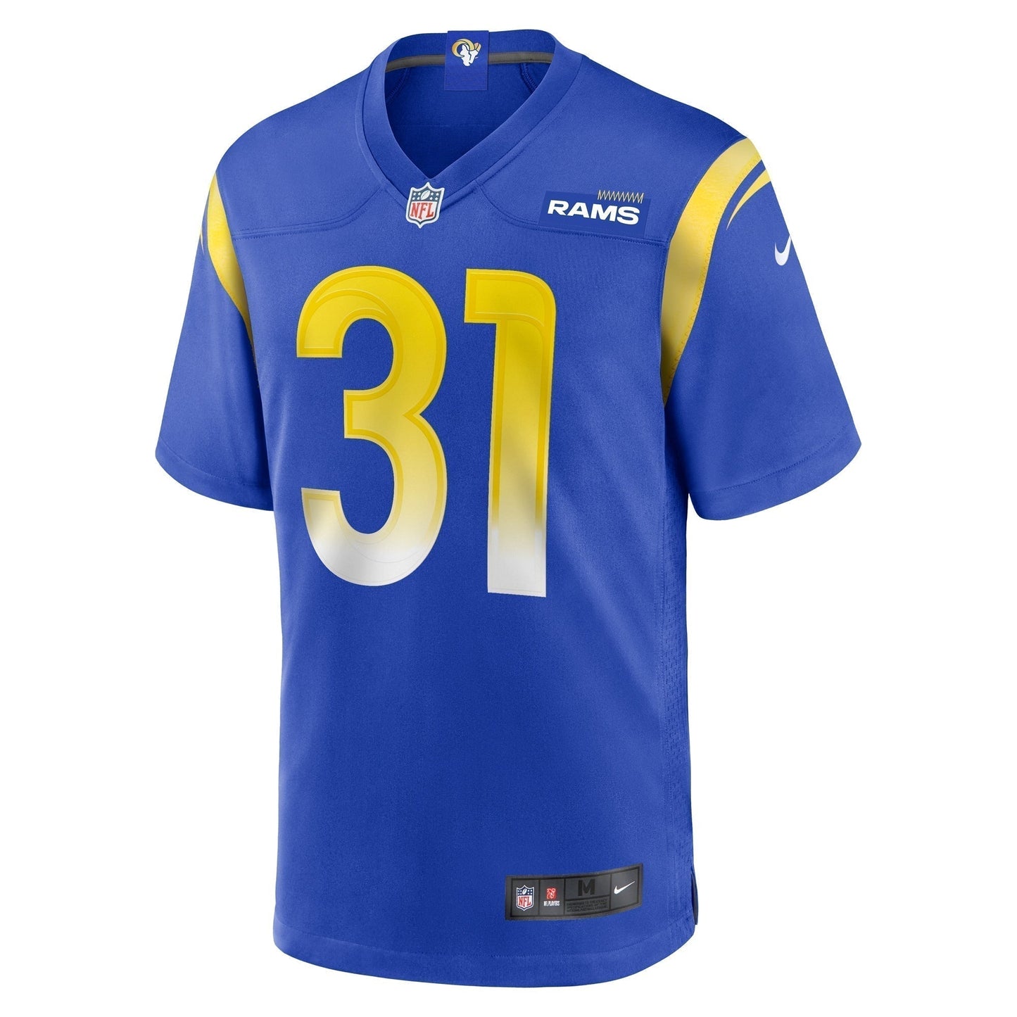 Nick Hampton Los Angeles Rams Home Game Jersey - Royal football jersey product view 2