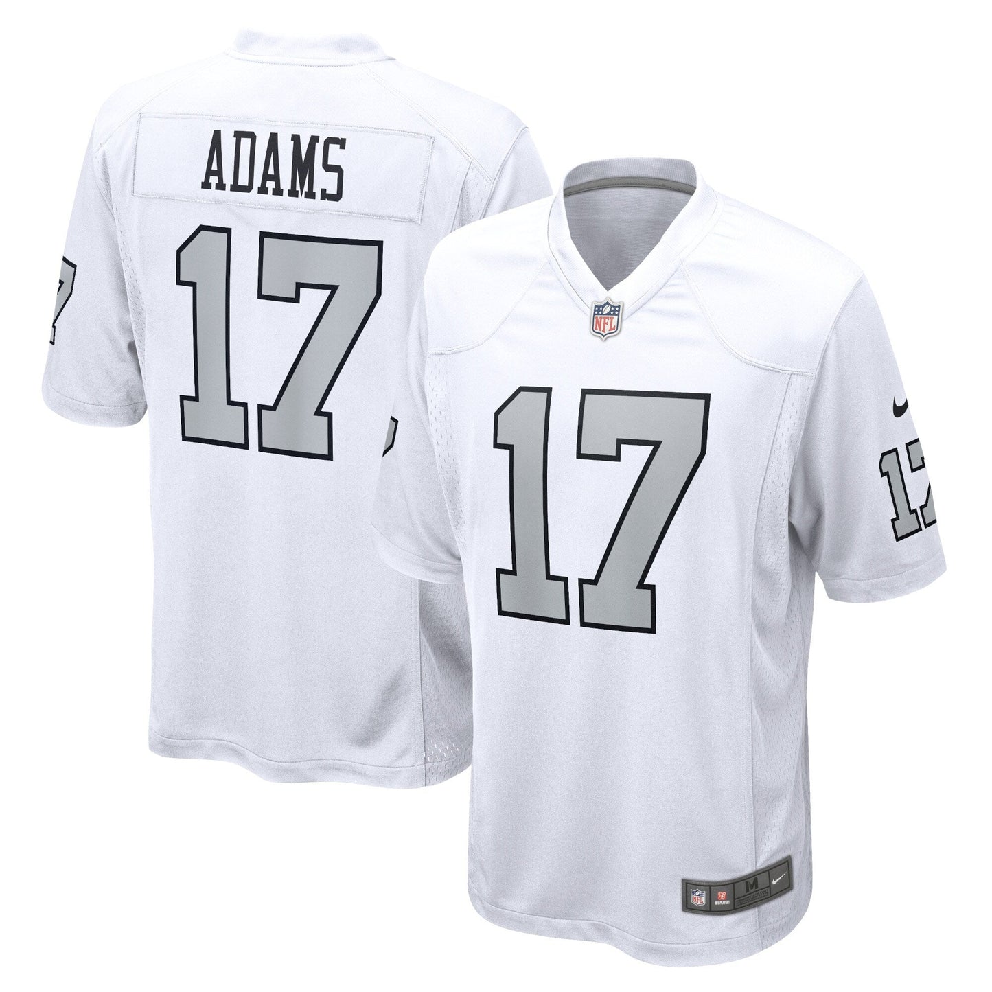 Davante Adams Las Vegas Raiders Alternate Game Jersey - White football jersey product view 1