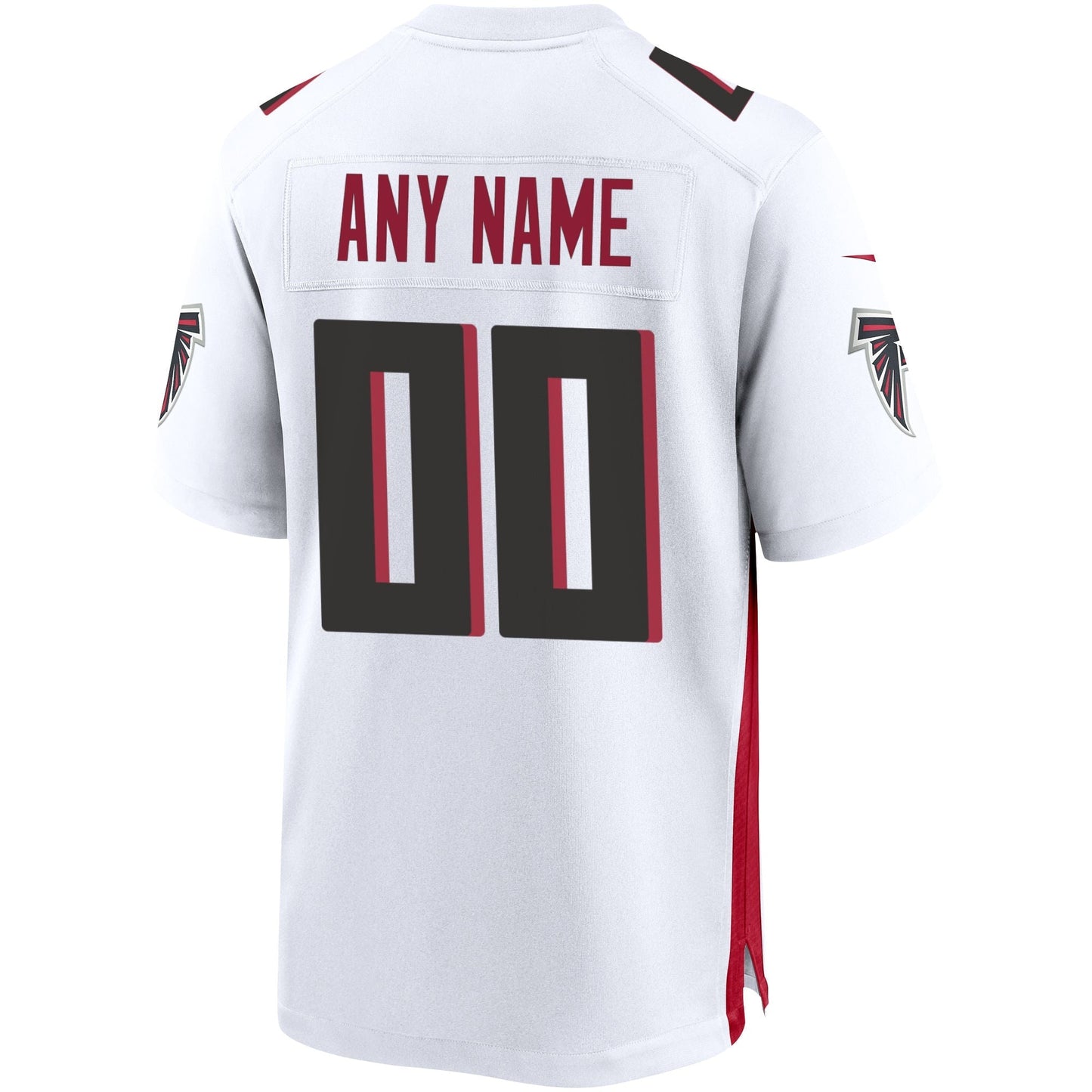 Atlanta Falcons Custom Game Jersey - White football jersey product view 3