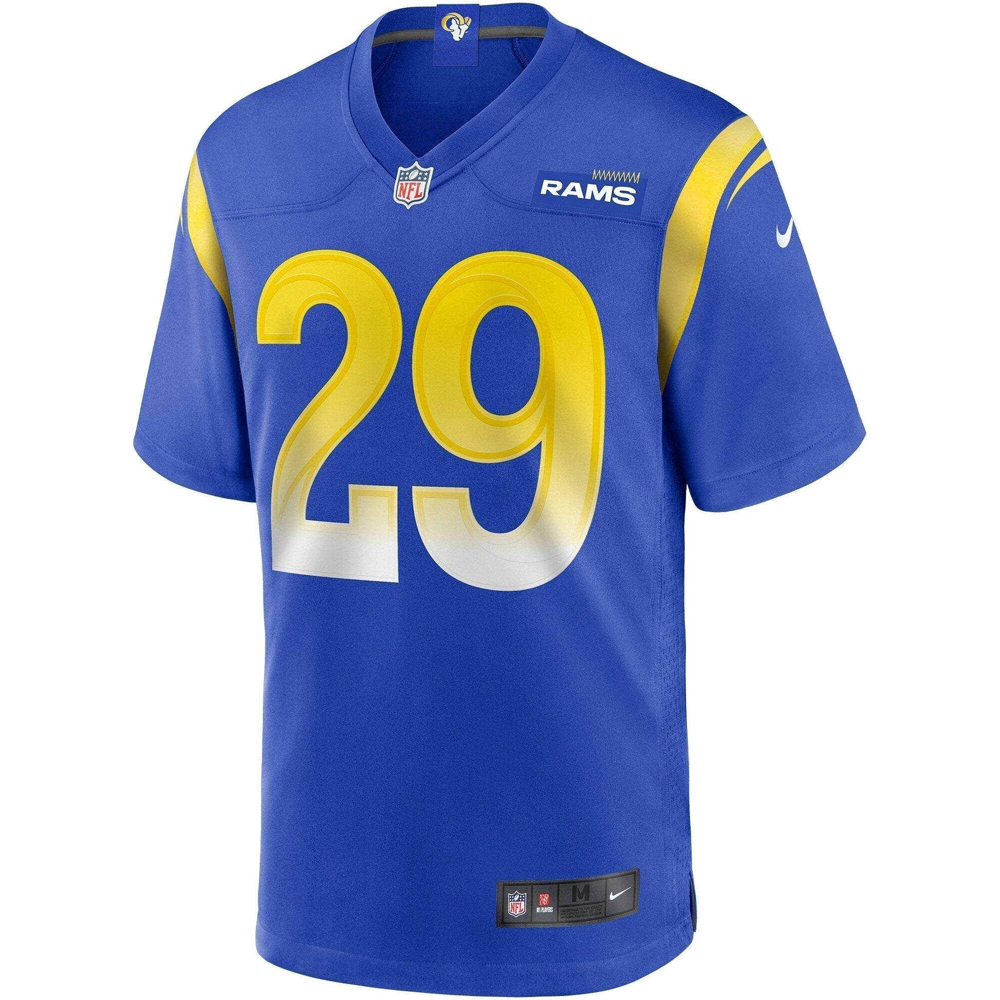 Eric Dickerson Los Angeles Rams Game Retired Jersey - Royal football jersey product view 2