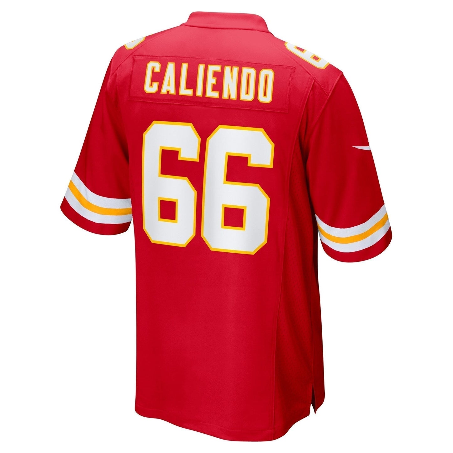 Mike Caliendo Kansas City Chiefs Game Jersey - Red football jersey product view 3