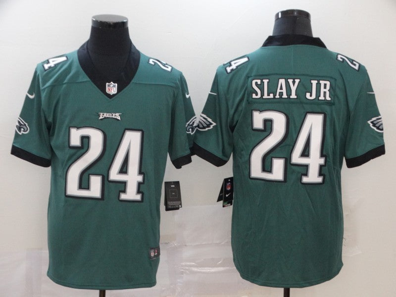 Men's Philadelphia Eagles Darius Slay Jr. #24 Midnight Green Game Jersey1 football jersey product view 1