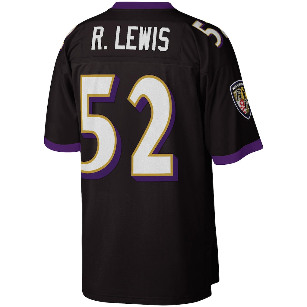 B.Ravens #52 Ray Lewis Black Legacy Replica Jersey football jersey product view 1