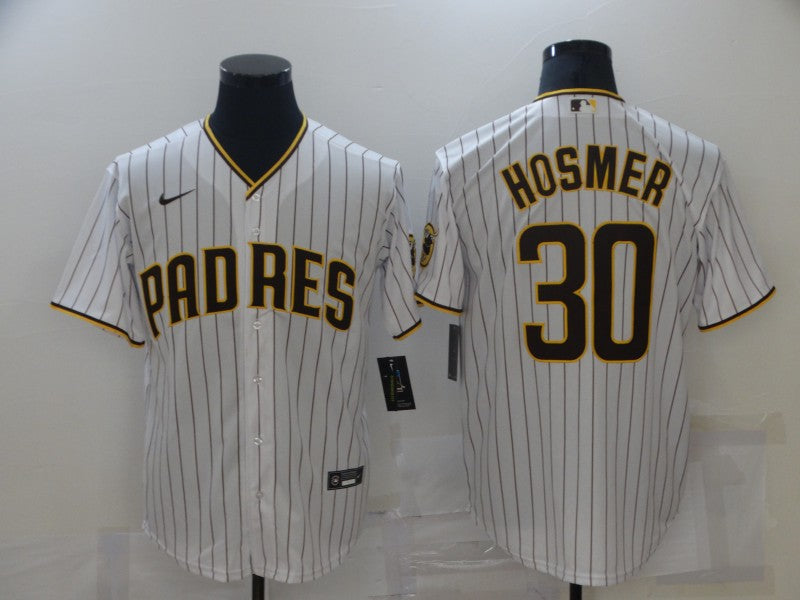 Men's San Diego Padres Eric Hosmer White Stitched Jersey baseball jersey product view 1