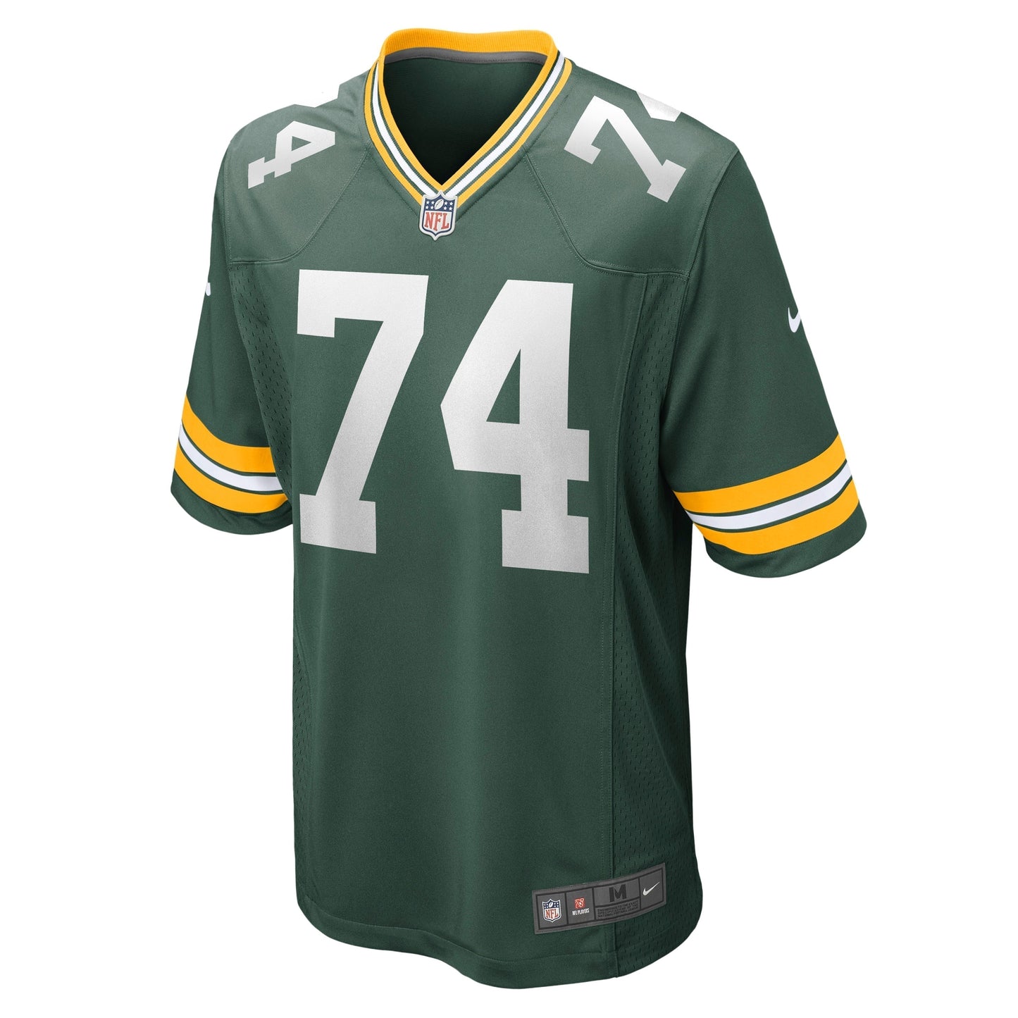 Elgton Jenkins Green Bay Packers Game Jersey - Green football jersey product view 2