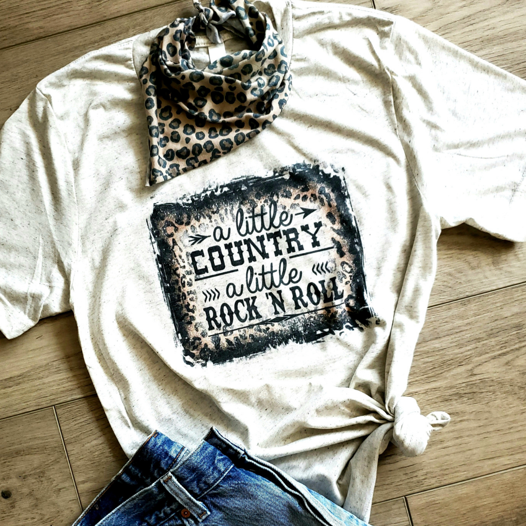A Little Country A Little Rock and Roll Graphic T-Shirt Unisex T-shirt, Sweatshirt, Hoodie, Long Sleeve Tee - T-Shirt, Sweatshirt, Hoodie