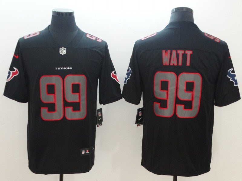 Men's Houston Texans #99 J.J. Watt Black Player Game Jersey1 football jersey product view 1