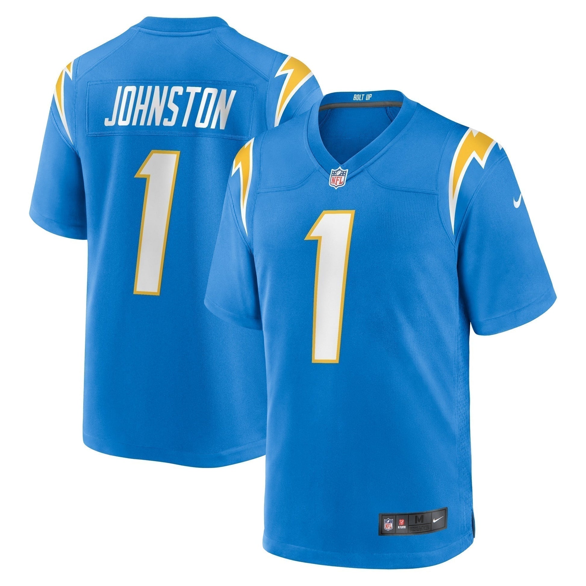 Quentin Johnston Los Angeles Chargers Game Jersey - Powder Blue football jersey product view 1