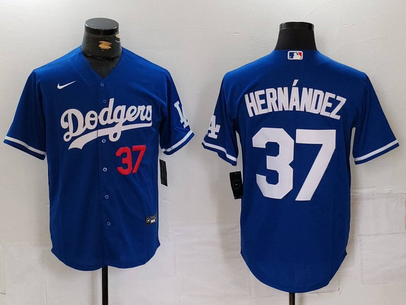 Men's Los Angeles Dodgers Teoscar Hernandez Royal Limited Player Jersey baseball jersey product view 1