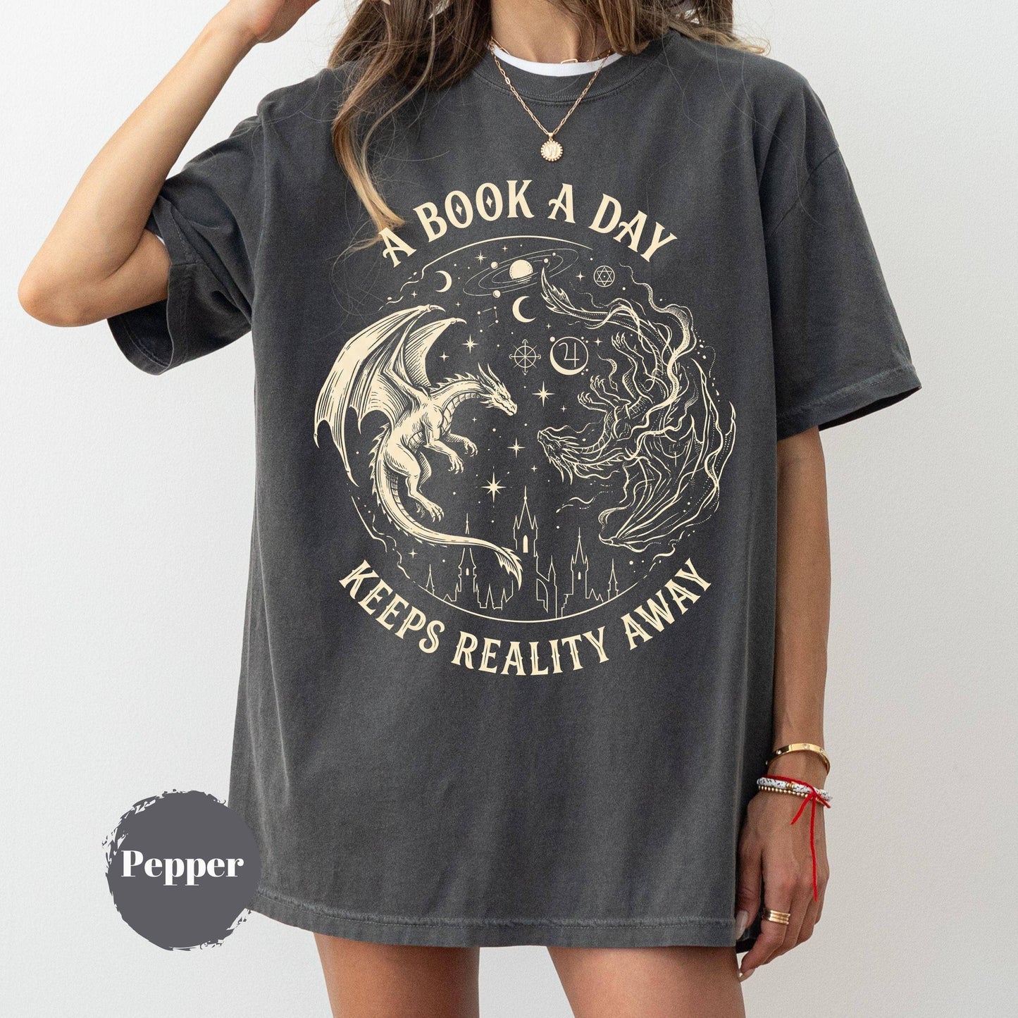 Dragon Fantasy Graphic Tee, Bookish Gift Unisex T-shirt, Sweatshirt, Hoodie, Long Sleeve Tee - T-Shirt, Sweatshirt, Hoodie