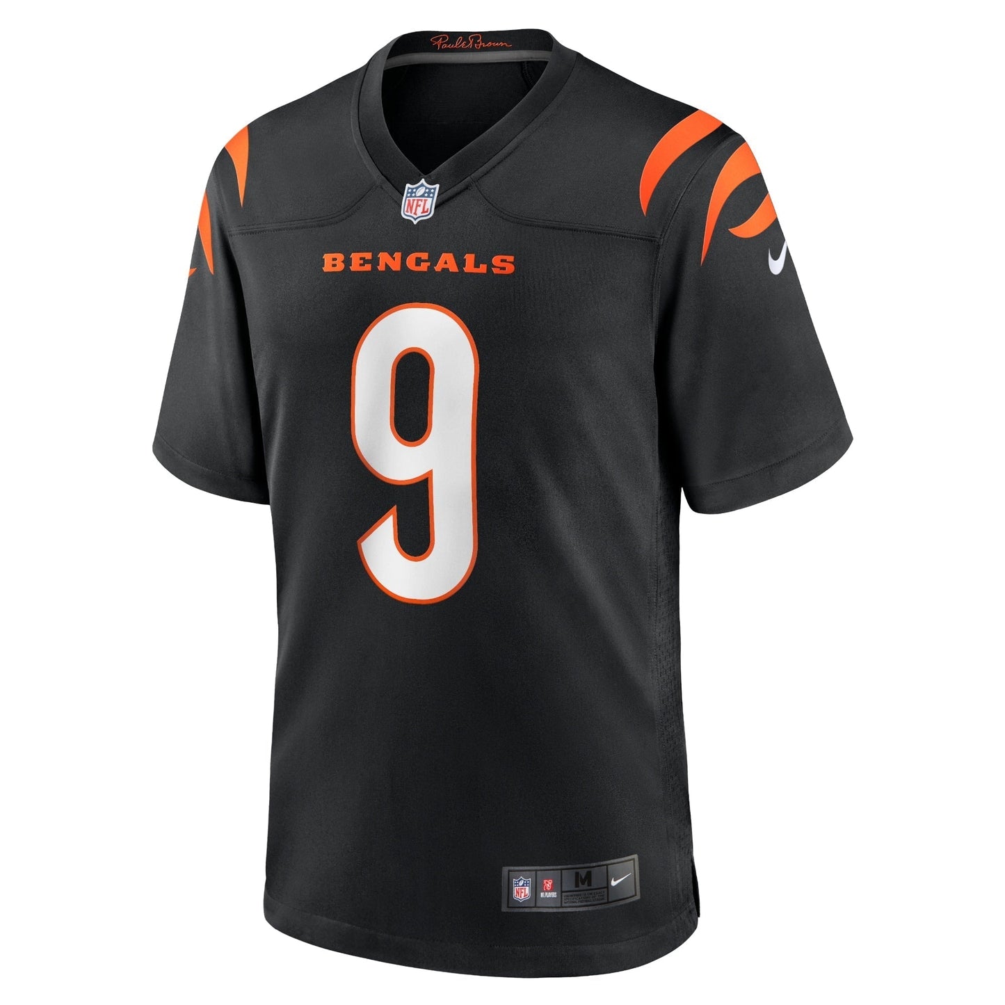 Joe Burrow Cincinnati Bengals Game Jersey - Black football jersey product view 2