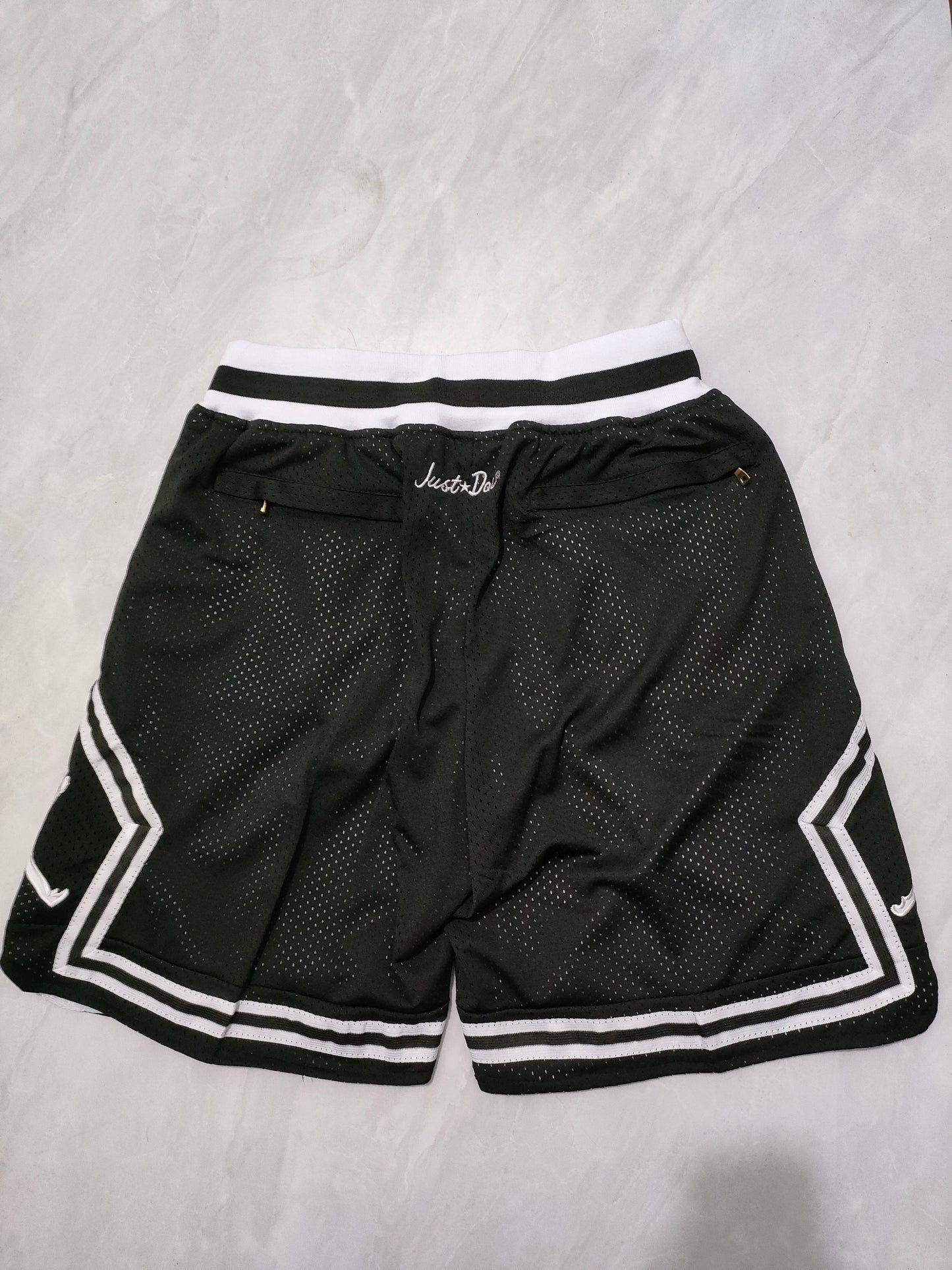 JUST DON Jordan Black Pocket Shorts basketball jersey product view 2