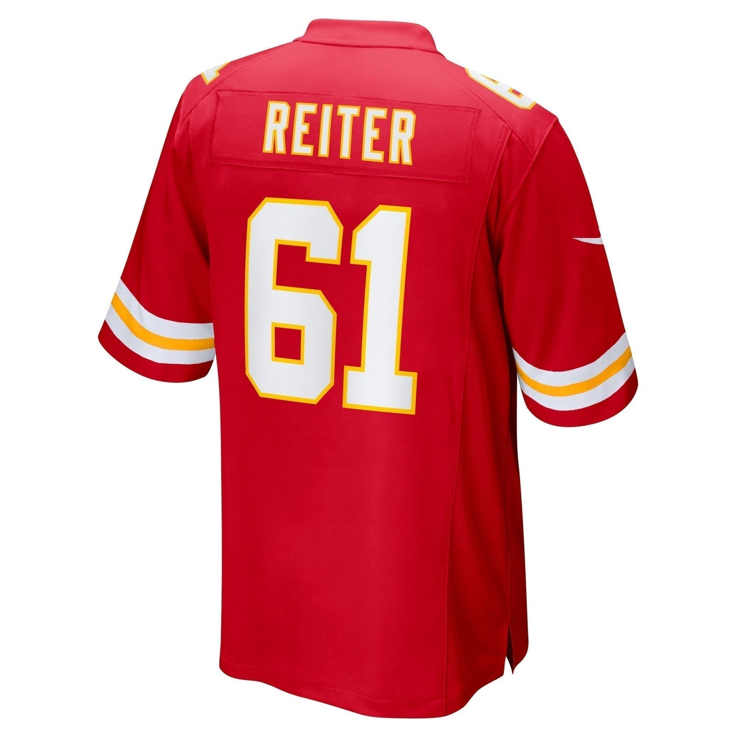 Austin Reiter Kansas City Chiefs Game Jersey - Red football jersey product view 3