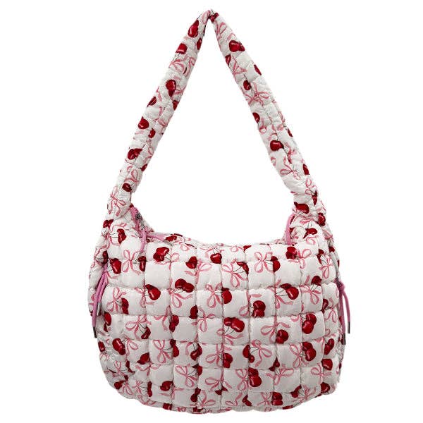 GZ-4171 Puffer Quilted Handbag Cherry Unisex T-shirt, Sweatshirt, Hoodie, Long Sleeve Tee - T-Shirt, Sweatshirt, Hoodie