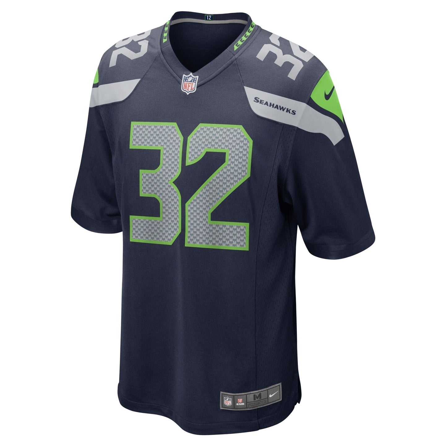 Jerrick Reed II Seattle Seahawks Game Jersey - College Navy football jersey product view 2