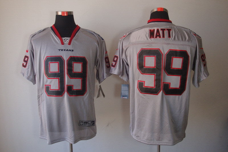Men's Houston Texans J.J. Watt #99 Gray Game Jersey1 football jersey product view 1