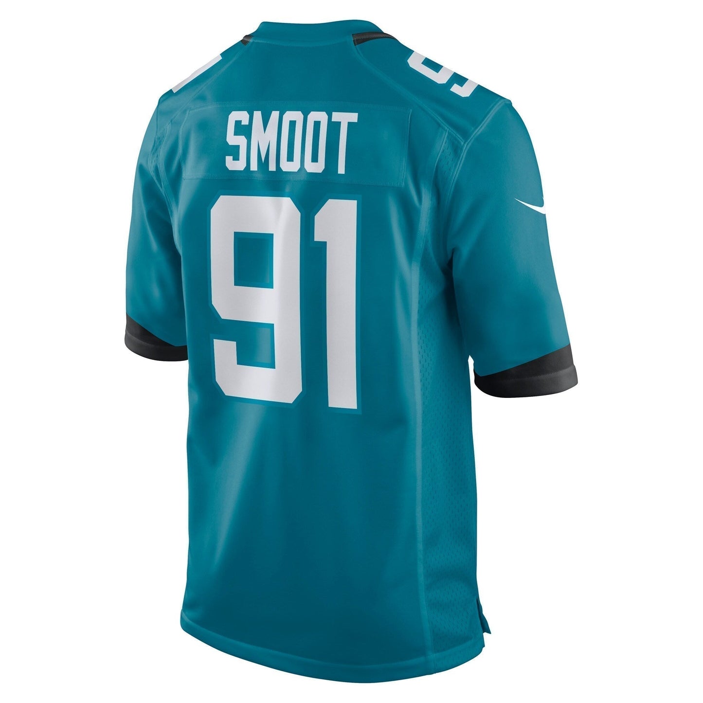Dawuane Smoot Jacksonville Jaguars Game Jersey - Teal football jersey product view 3