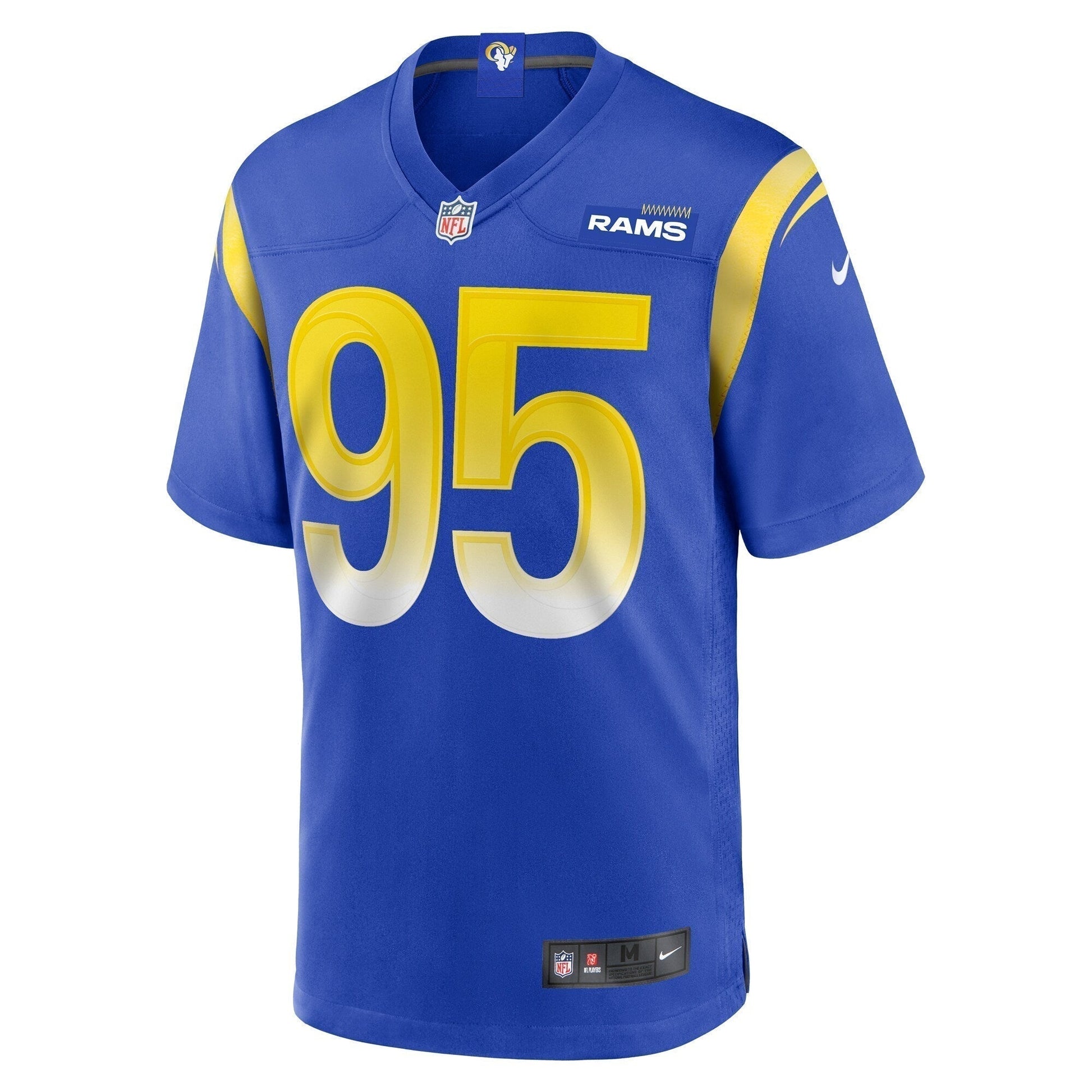 Bobby Brown III Los Angeles Rams Team Game Jersey - Royal football jersey product view 2