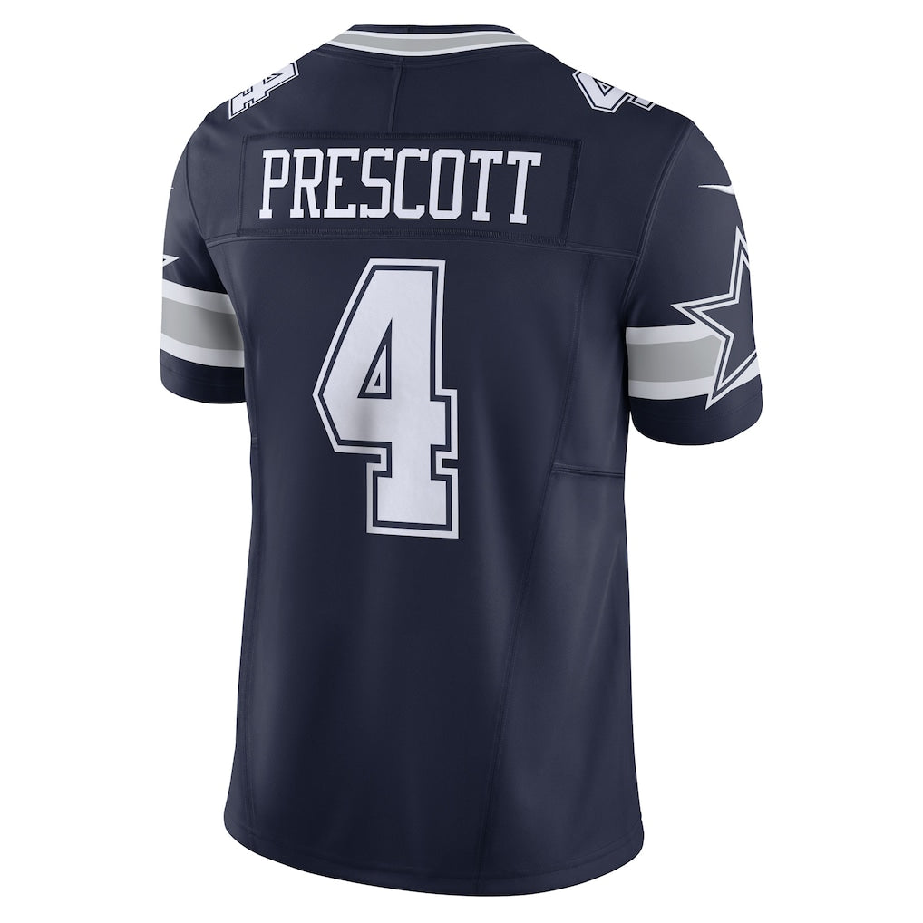 D.Cowboys #4 Dak Prescott Navy Vapor F.U.S.E. Limited Jersey football jersey product view 1