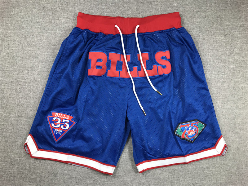 Men's Buffalo Bills Royal Pocket Shorts football jersey product view 1