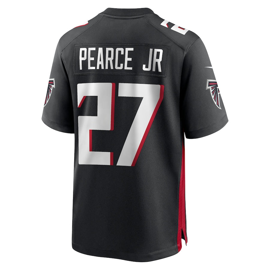 Men's Atlanta Falcons James Pearce Jr. Black 2025 NFL Draft First Round Pick Game Player Jersey football jersey product view 3