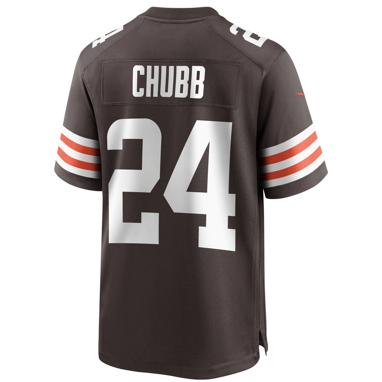 Nick Chubb Cleveland Browns Game Jersey - Brown football jersey product view 3