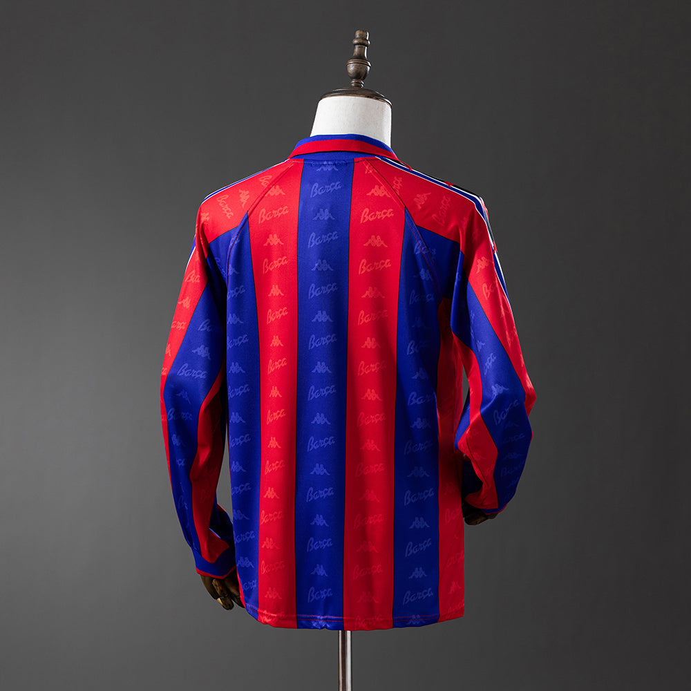 Barcelona 96/97 Home Long Sleeve Retro Jersey sports jersey product view 2