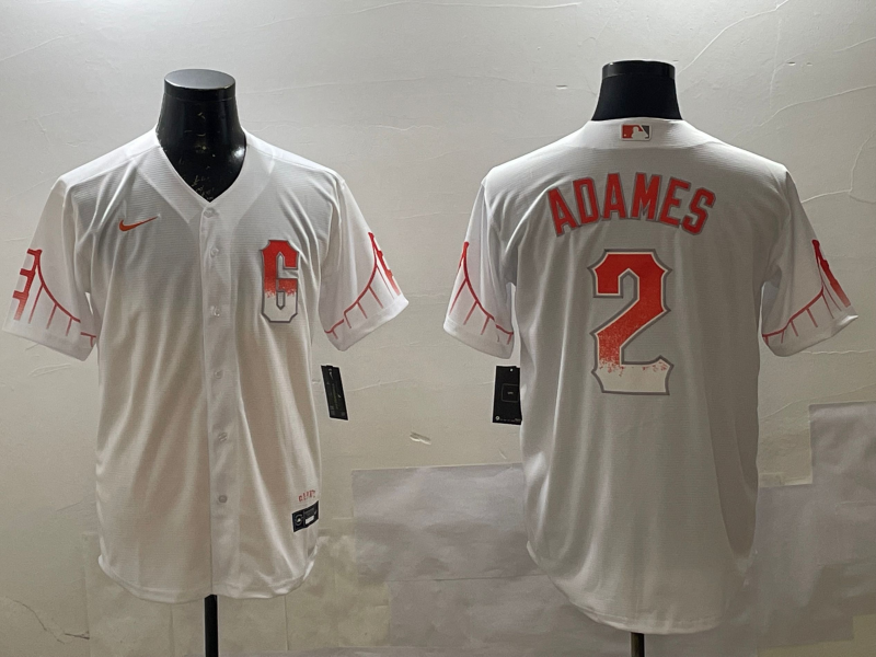 Men's San Francisco Giants Willy Adames White City Connect Replica Player Jersey baseball jersey product view 1